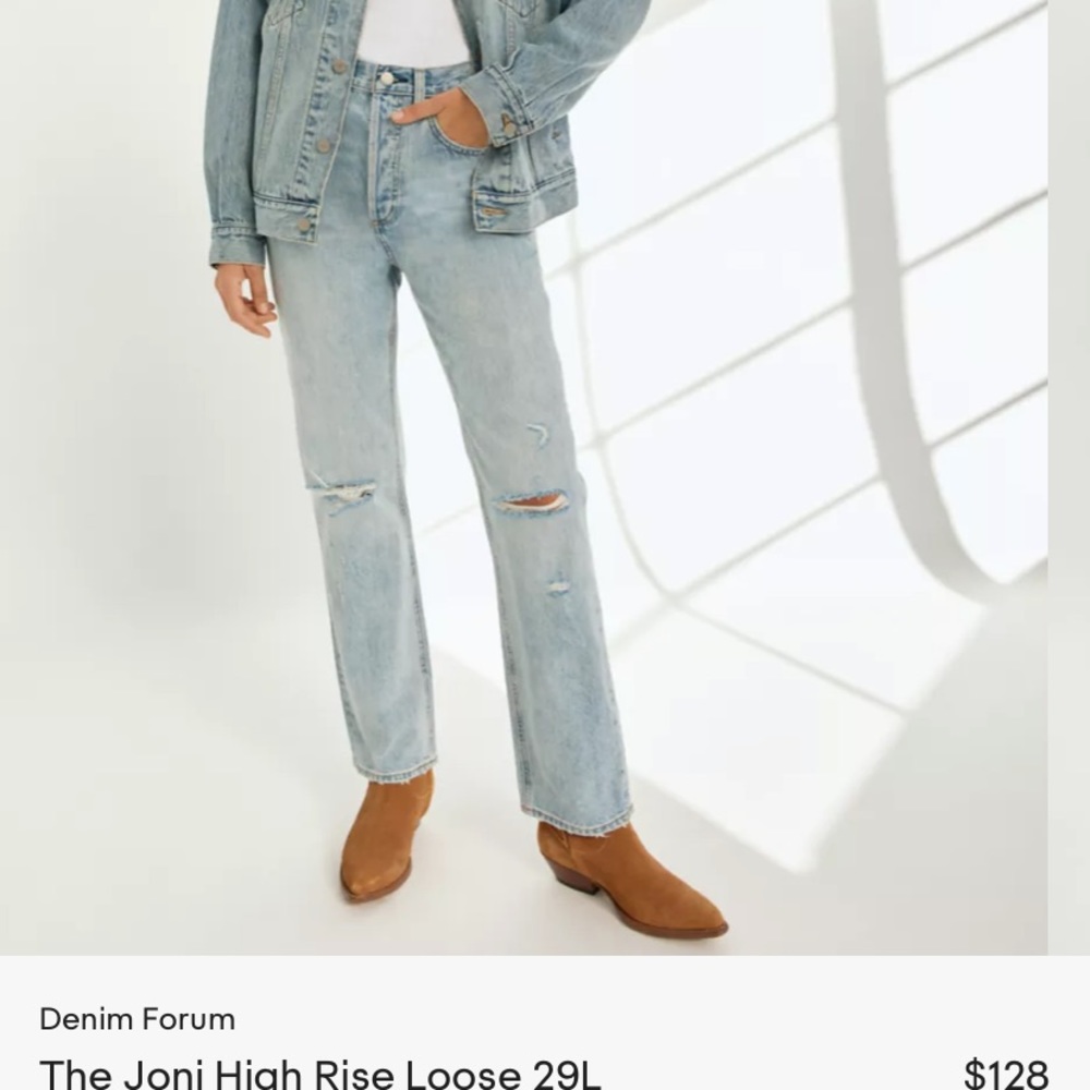 DENIM FORUM white jeans